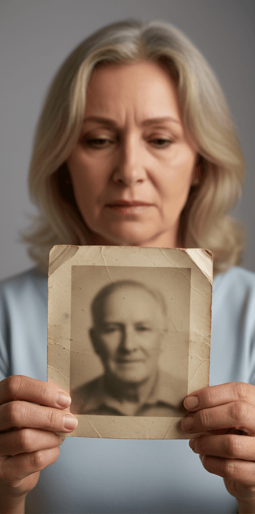 Before: A cracked portrait, restored, colorized and framed.