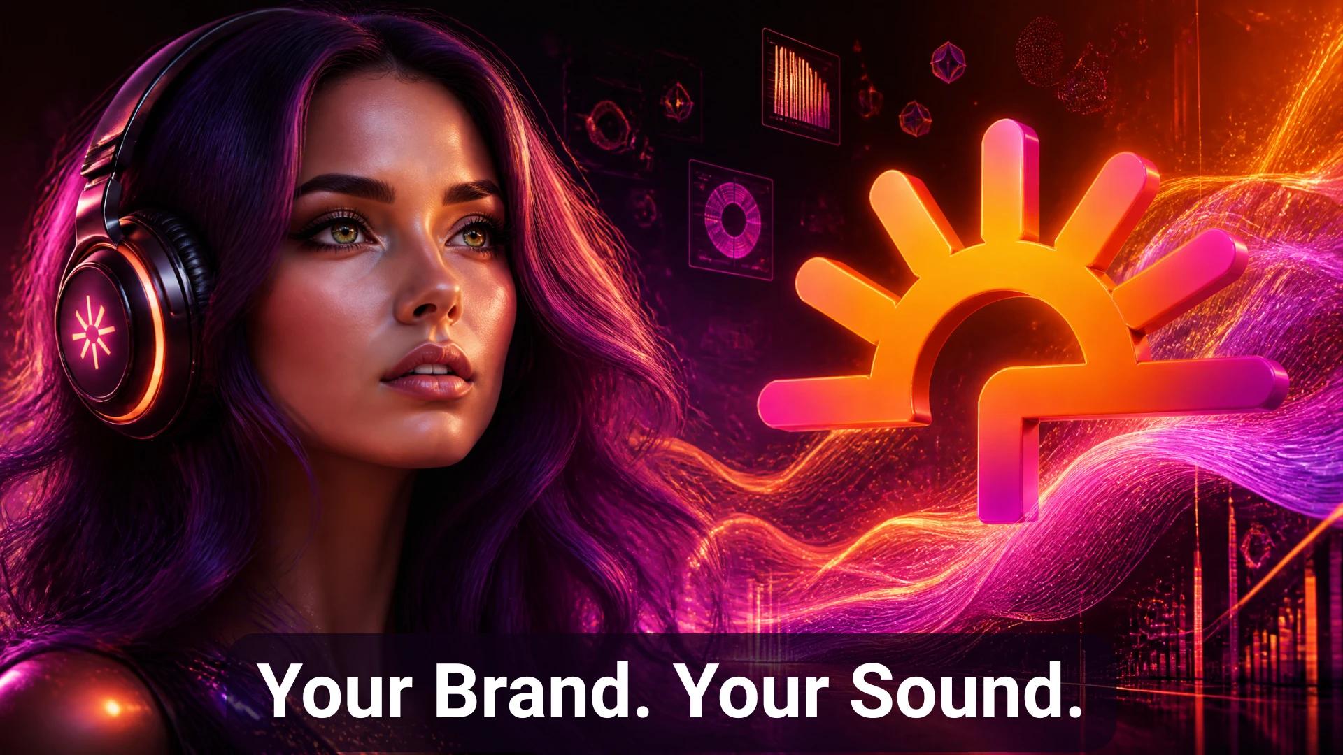 AI music generation platform creating custom songs for marketing campaigns and content creators